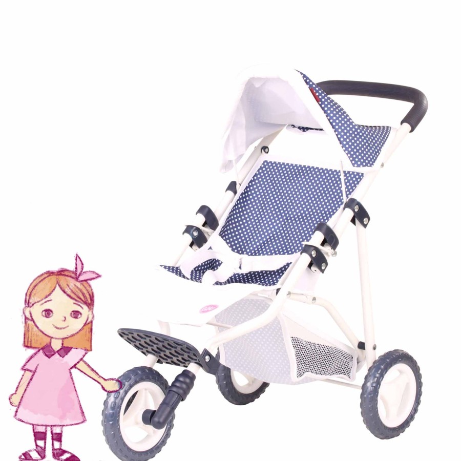 Götz Puppen 3-Rad Puppen-Buggy Spotty Blue Fur Gotz Puppen | Puppenwagen